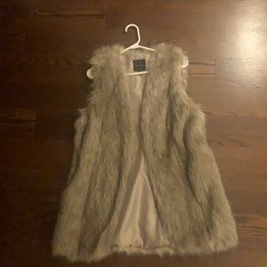 Faux fur vest
